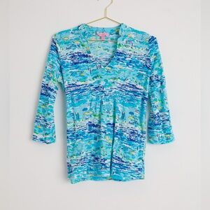 Lilly Pulitzer Women’s Beach Scene Print Size Medium